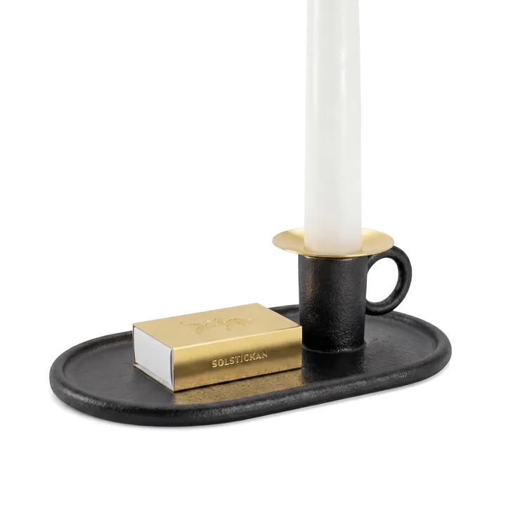 Kammakarljusstake med tändsticksetui - Solstickan kammarljusstake inkl tändsticksetui - Solstickan Design