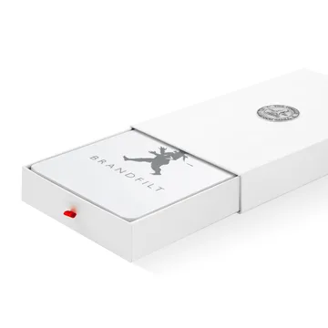 Solstickan brandfilt 120x120 cm - Vit högblank - Solstickan Design