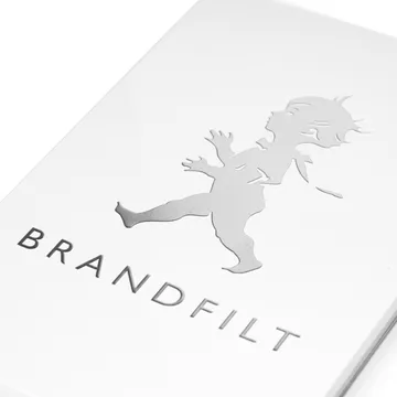 Solstickan brandfilt 120x120 cm - Vit högblank - Solstickan Design