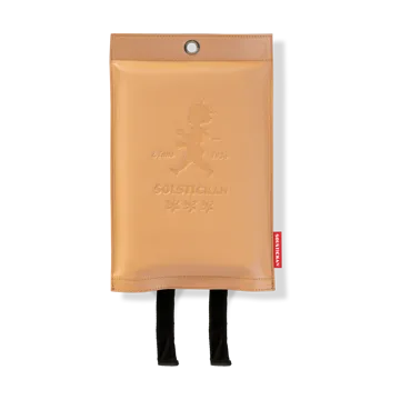 Solstickan brandfilt läder 120x120 cm - Ljust läder - Solstickan Design