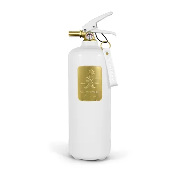 Solstickan brandsläckare 2 kg - Vit-guld - Solstickan Design