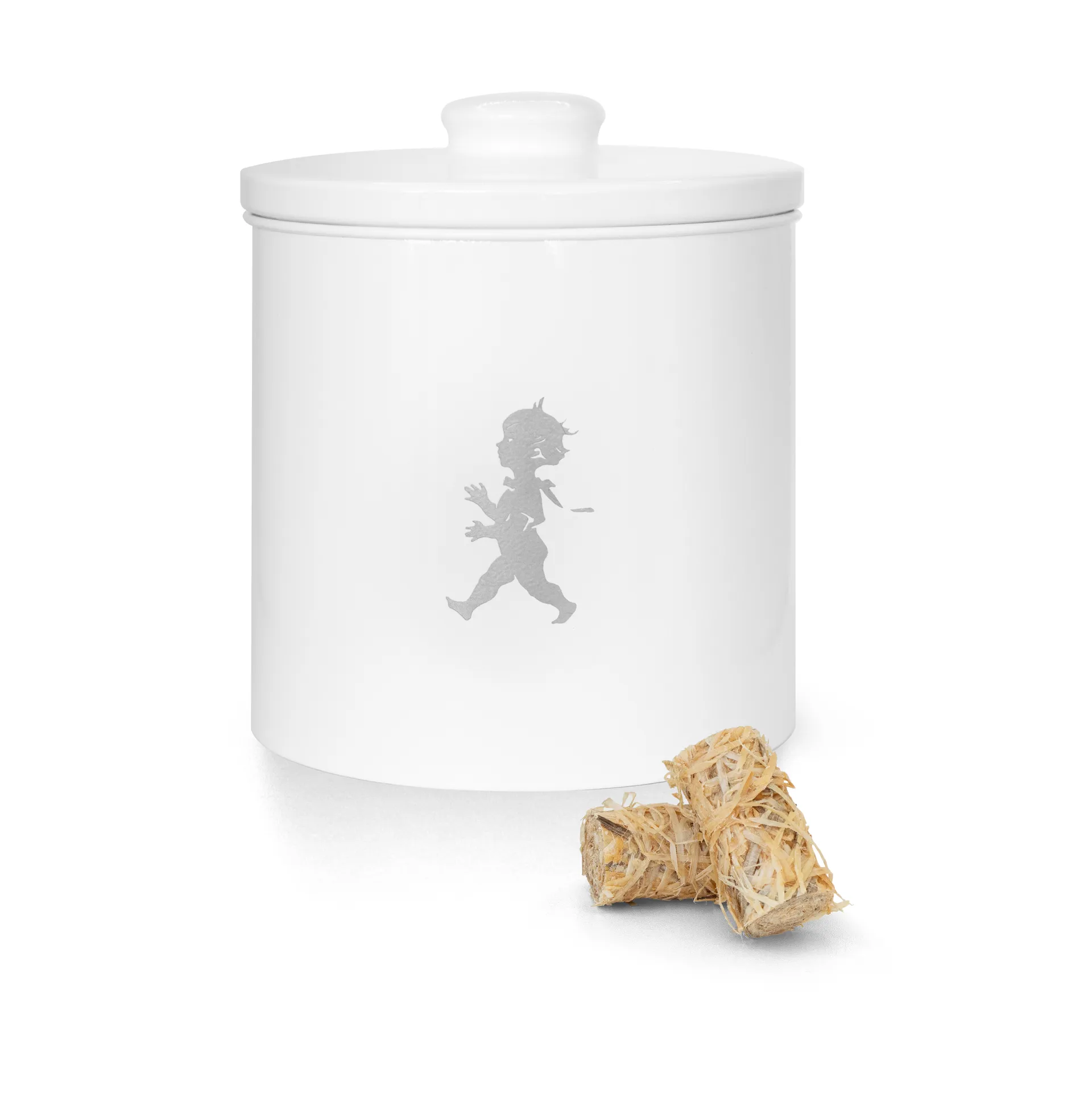 Solstickan förvaringsburk med lock Ø17 cm, Vit Solstickan Design