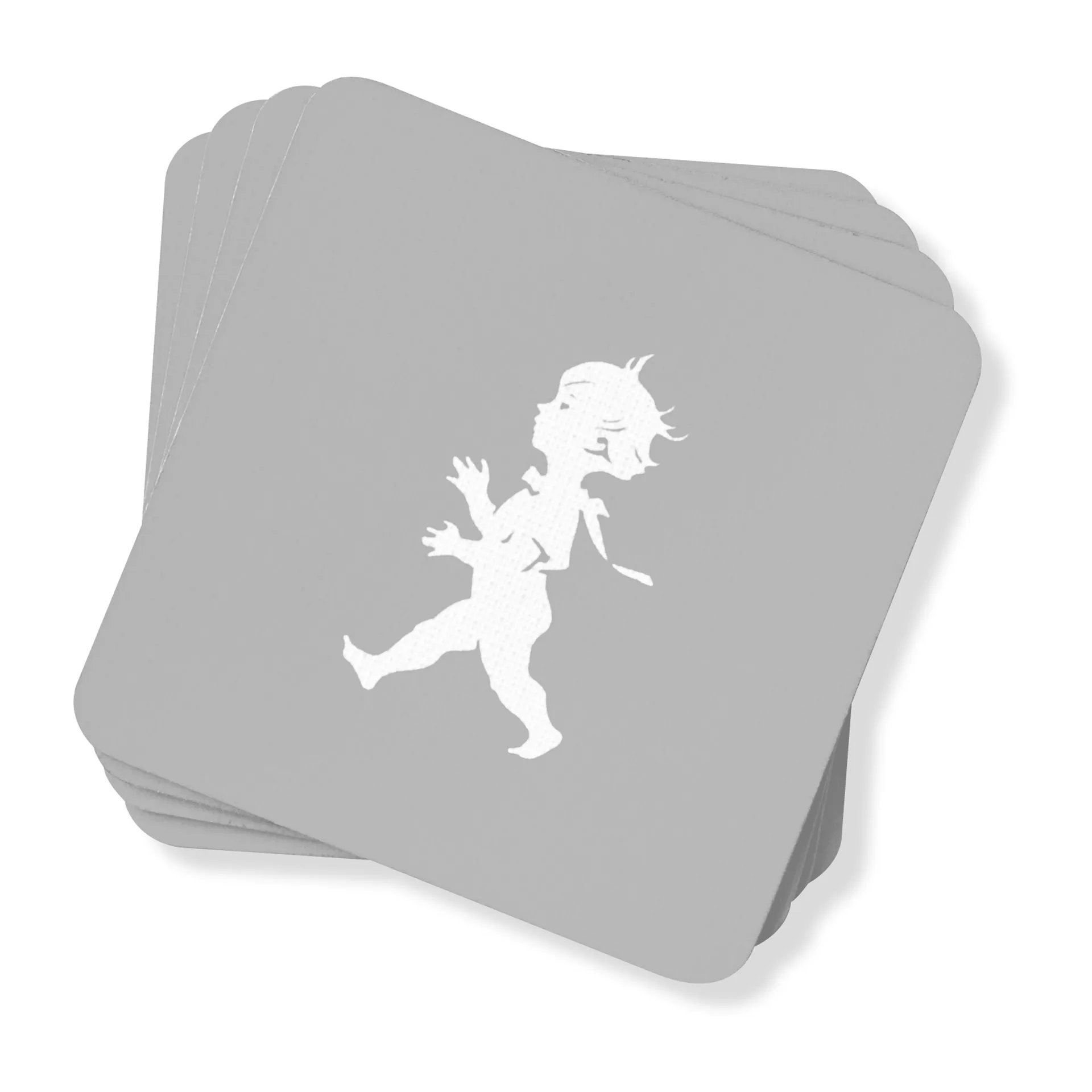 Solstickan glasunderlägg 10x10 cm 4-pack, Grå Solstickan Design