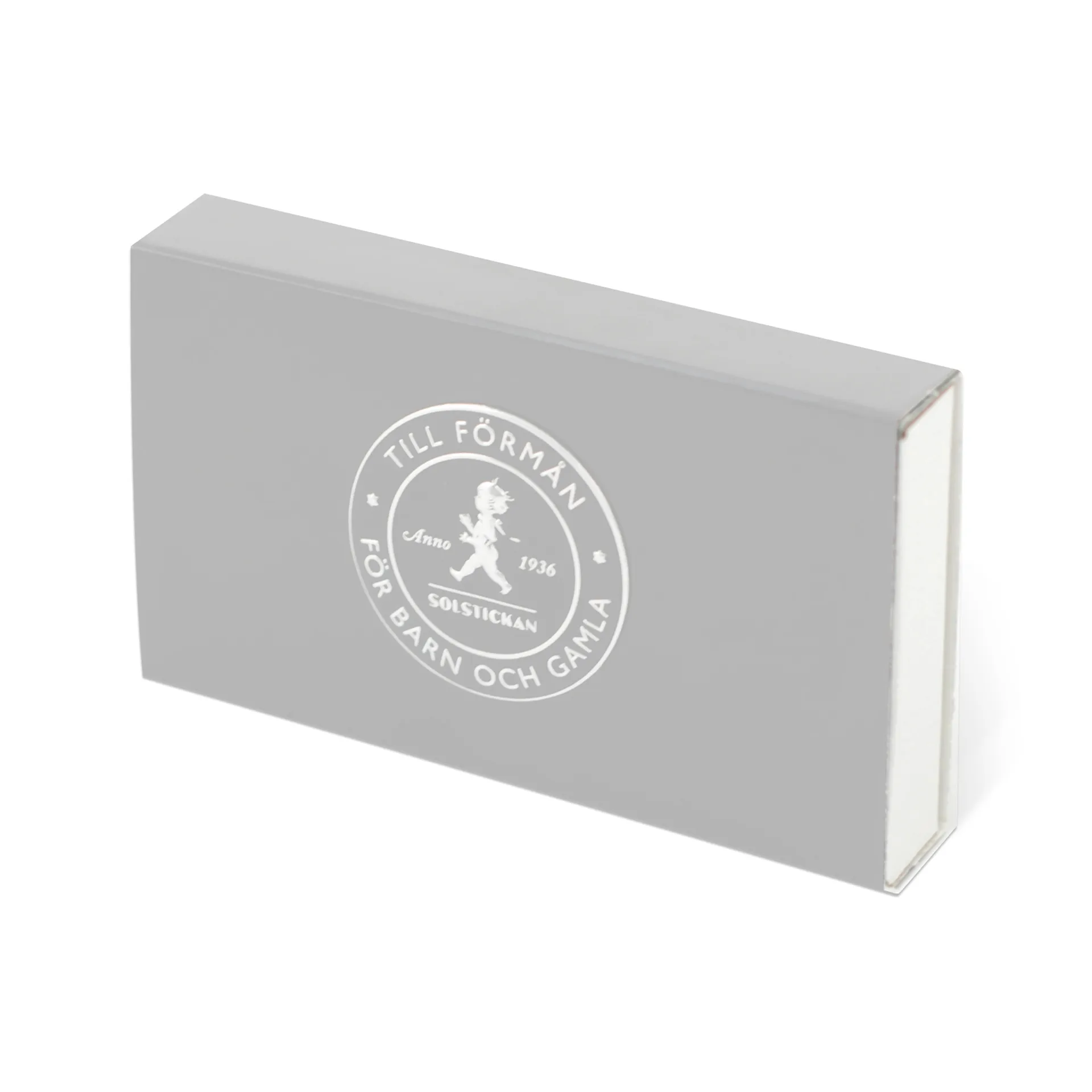 Solstickan tändsticksask 30-pack, Grå Solstickan Design