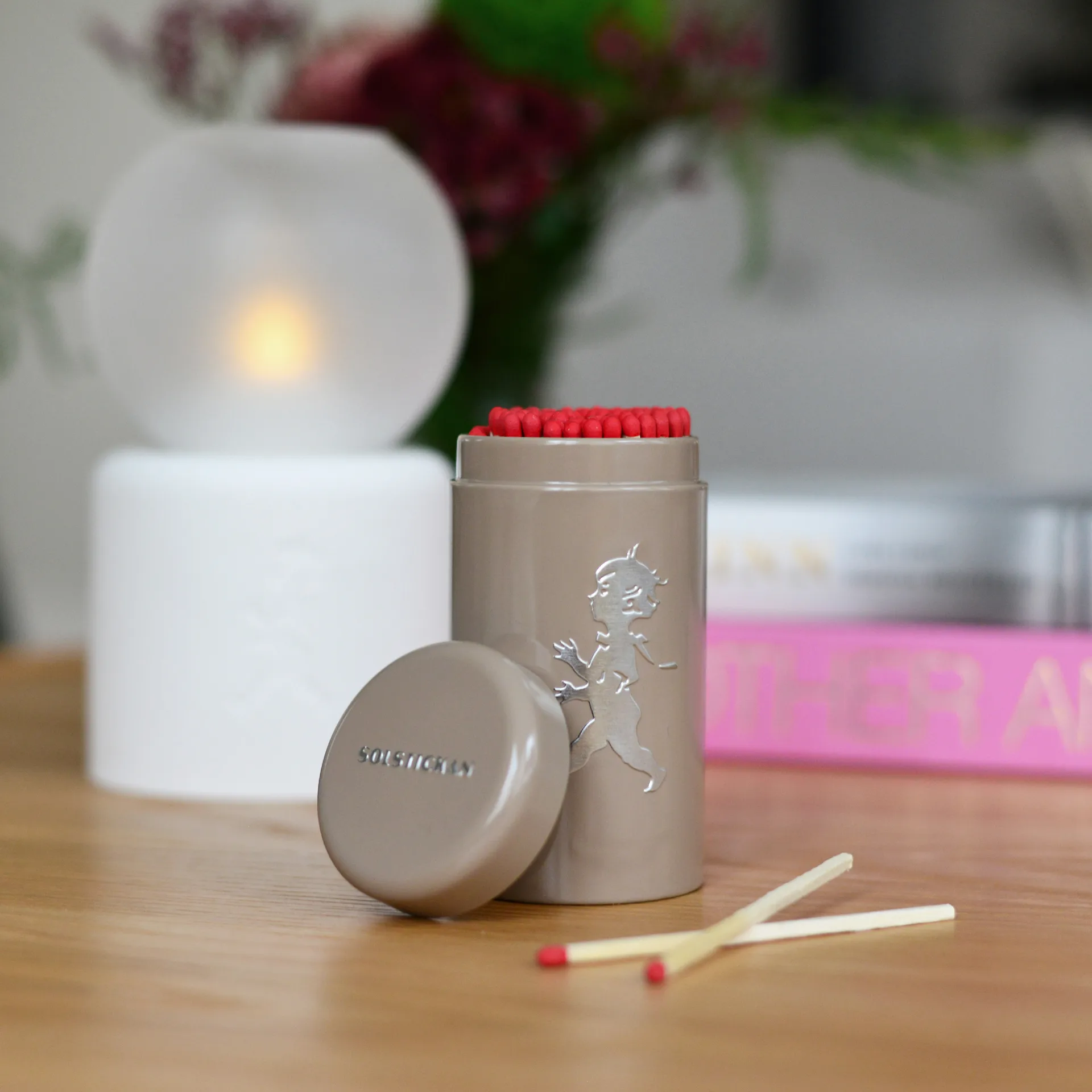 Solstickan tändsticksrör 100-pack, Sand Solstickan Design