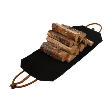 Solstickan vedkorg canvas - Svart - Solstickan Design
