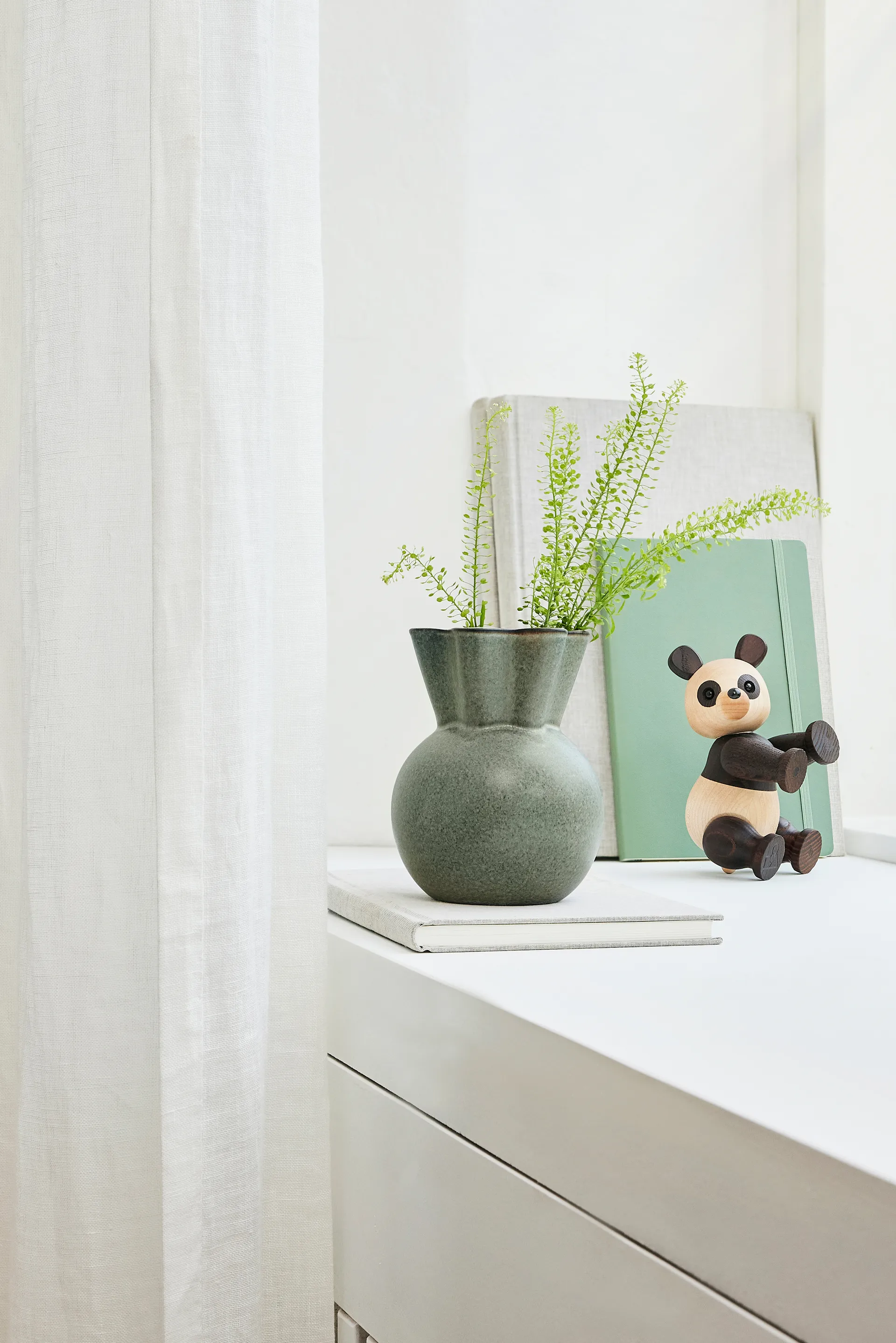 Eva Stæhr-Nielsen vas 14 cm, Mossgrön Spring Copenhagen