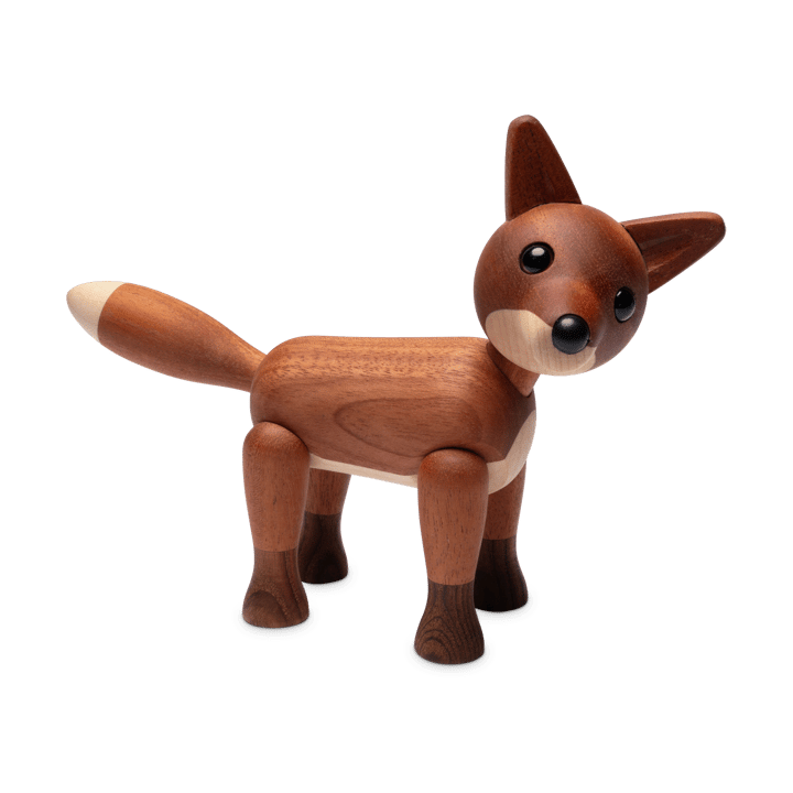 Foxy räv dekoration 12 cm - Mahogny - Spring Copenhagen