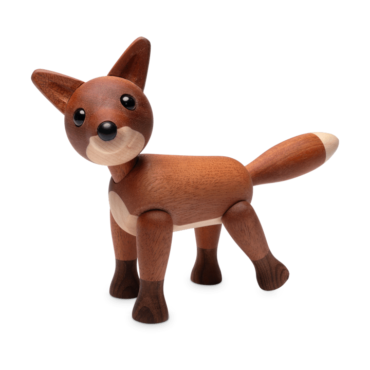 Foxy räv dekoration 12 cm, Mahogny Spring Copenhagen