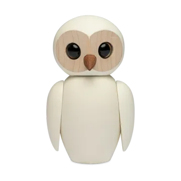 Wise uggla dekoration 7 cm - Vit - Spring Copenhagen