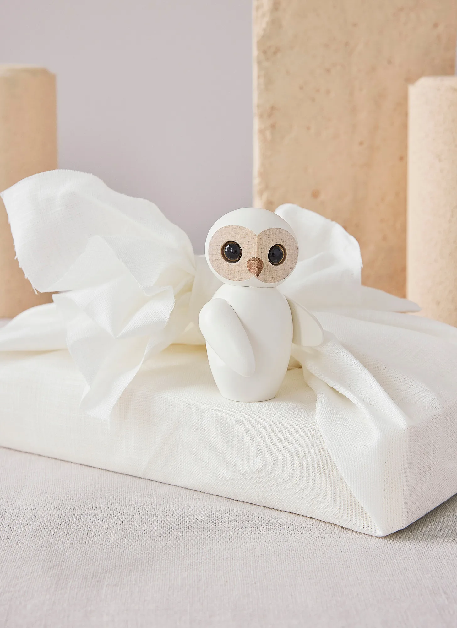 Wise uggla dekoration 7 cm, Vit Spring Copenhagen