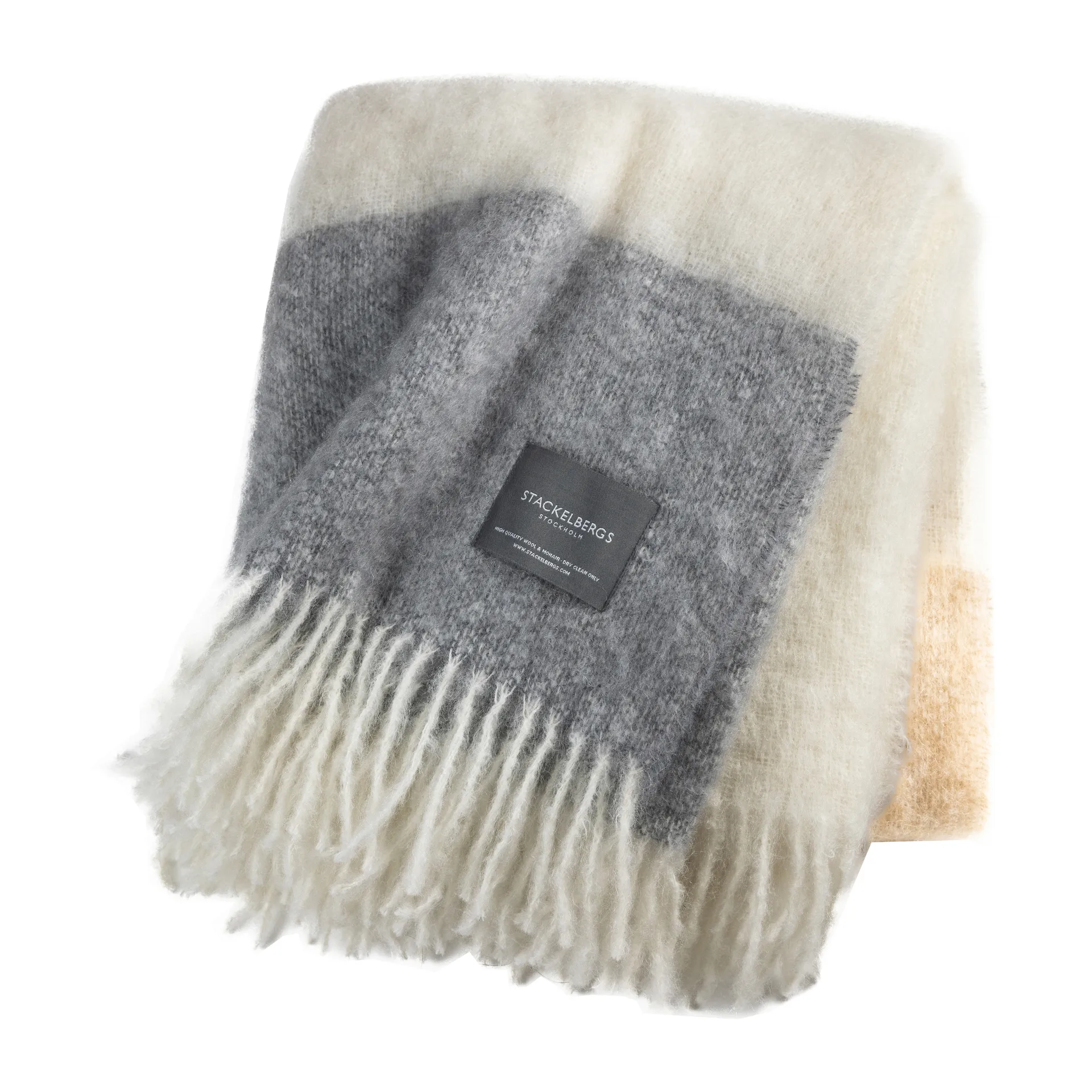 Mohair pläd, Camel & Skiffer Stackelbergs