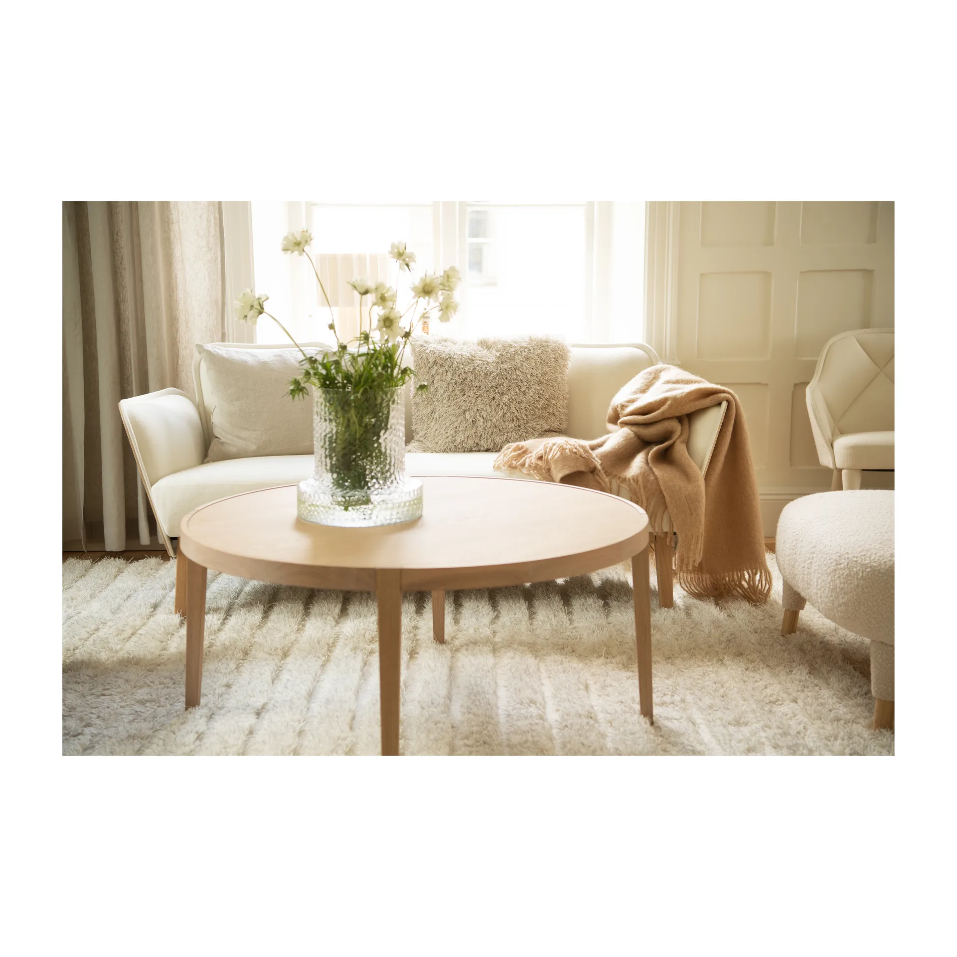 Mohair pläd, camel Stackelbergs