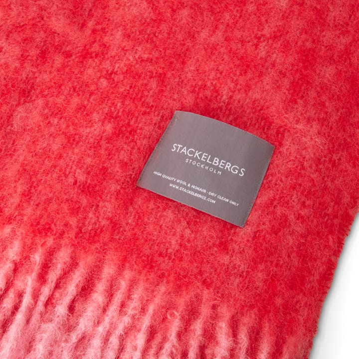 Mohair pläd - Pelagon & red melange - Stackelbergs