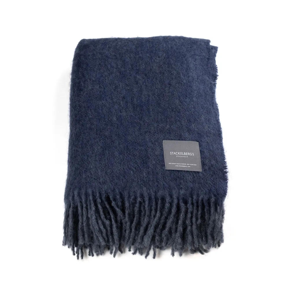 Mohair pläd, tide & marin melange Stackelbergs