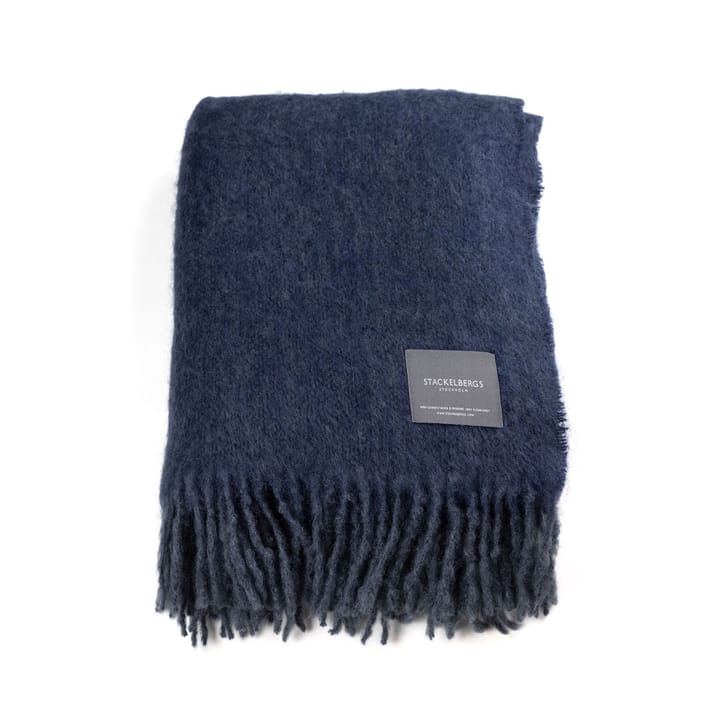 Mohair pläd - tide & marin melange - Stackelbergs