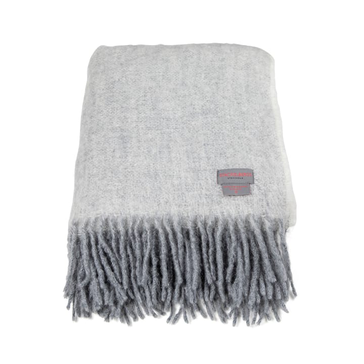 Mohair pläd - white & shiffer melange - Stackelbergs