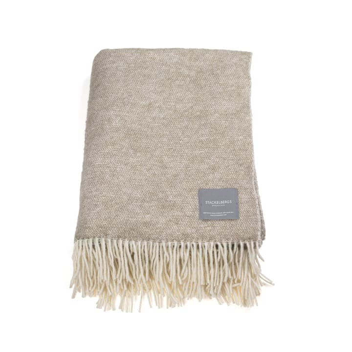 Wool pläd - beige & offwhite - Stackelbergs