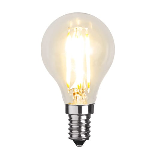 Dimbar E14 LED-lampa filament clear - 4,5 cm, 2700K - Star Trading