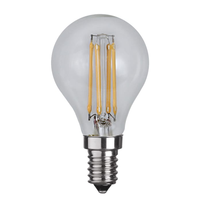 Dimbar E14 LED-lampa filament clear - 4,5 cm, 2700K - Star Trading