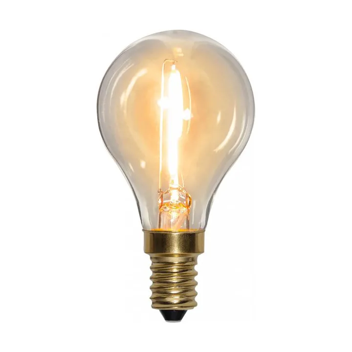 E14 LED Globe ljuskälla 0,8 W, Transparent Star Trading