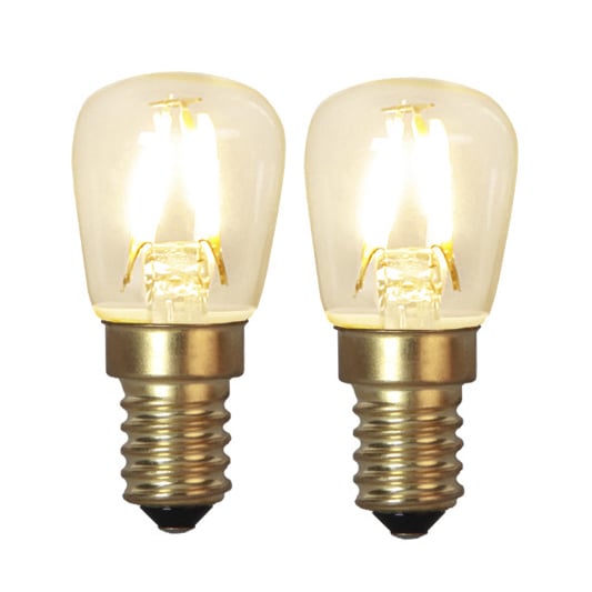 Star Trading E14 LED soft glow 2-pack 2,6 cm 2100K | Skandinavisk Design | Ljuskällor | Transparent