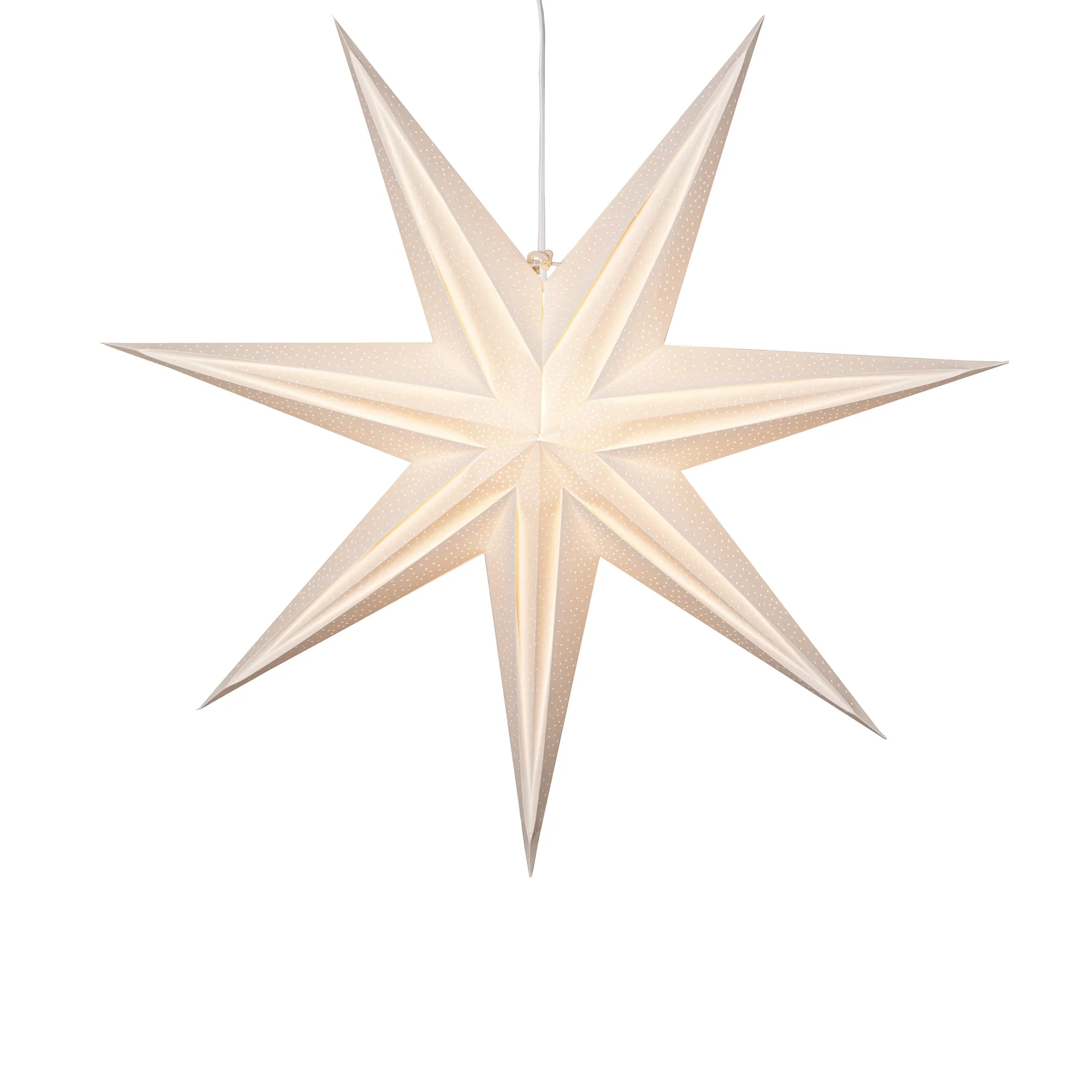 Holly pappersstjärna 75 cm, Vit Star Trading