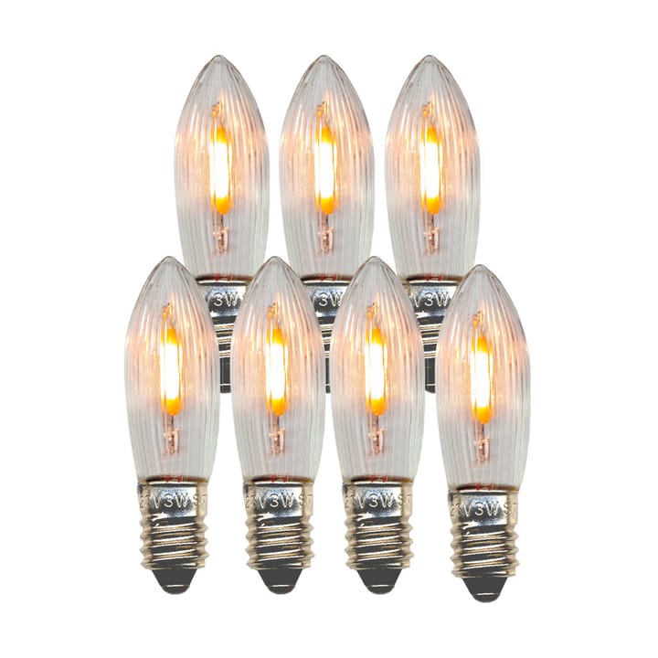Reservlampa E10 LED filament inomhus 7-pack, 2100K Star Trading