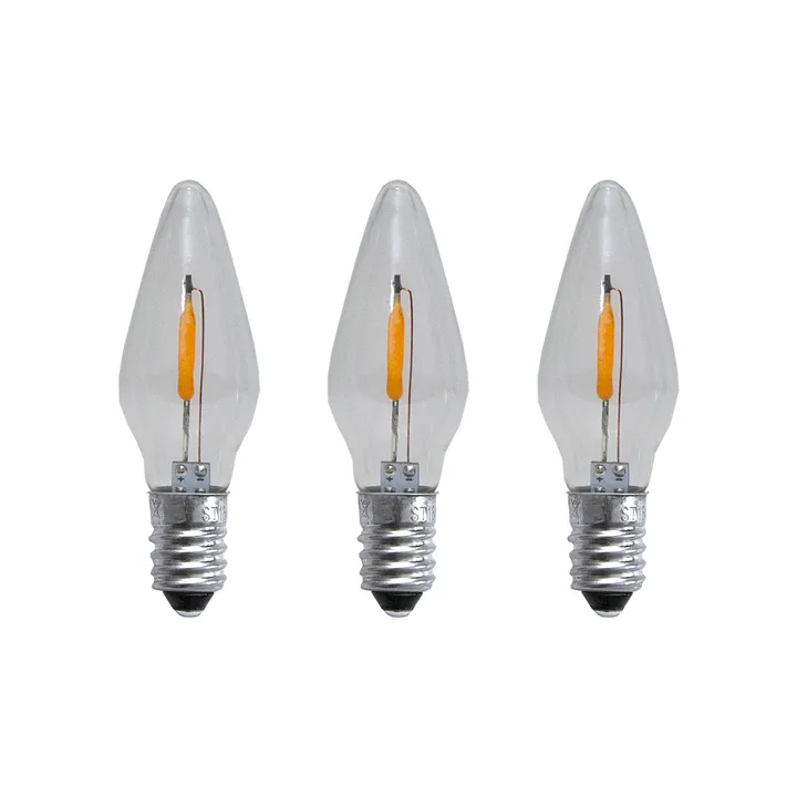 Reservlampa E10 LED filament soft glow 3-pack - 0,5W 1900K ej dimbar - Star Trading