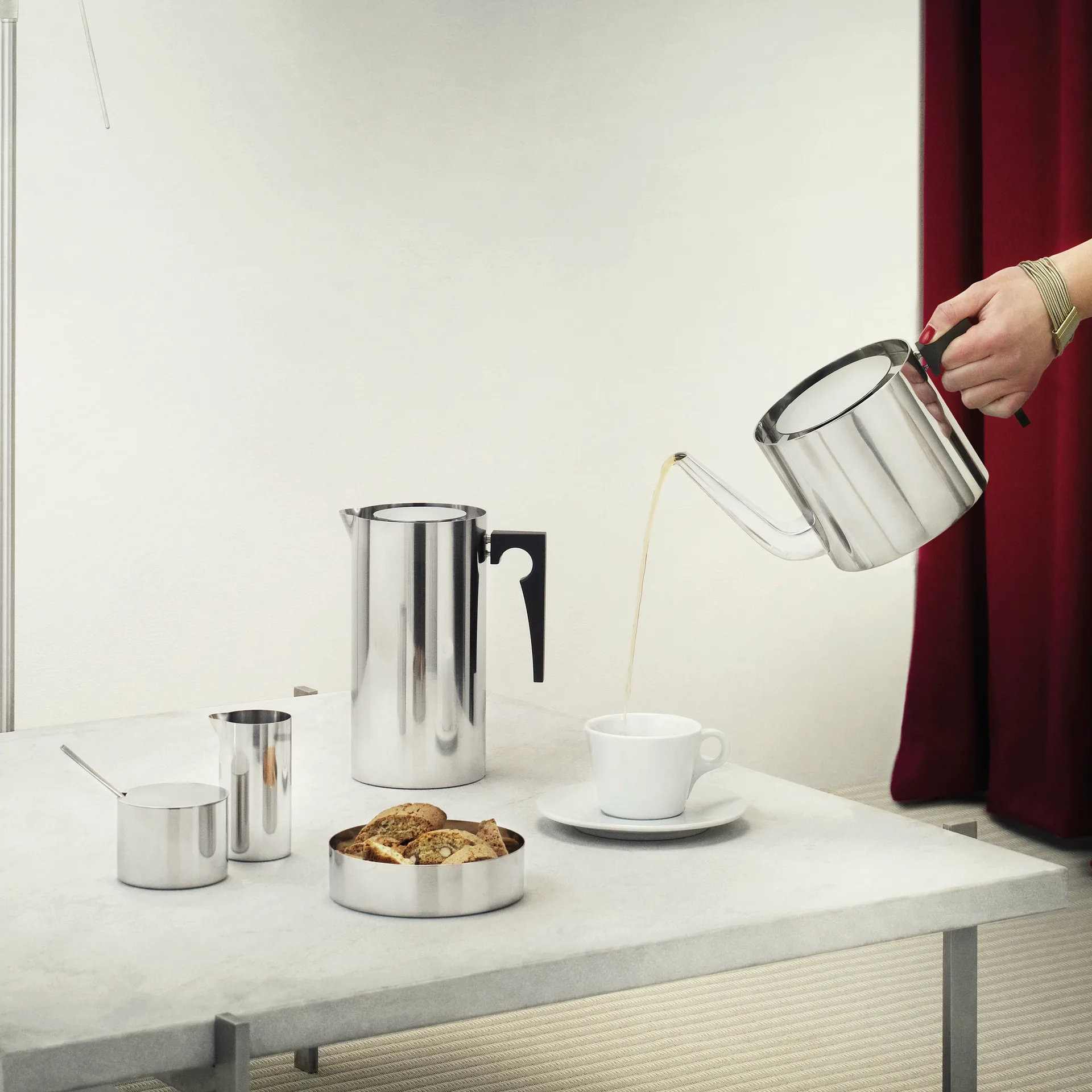 AJ cylinda-line sockerskål, Rostfri Stelton