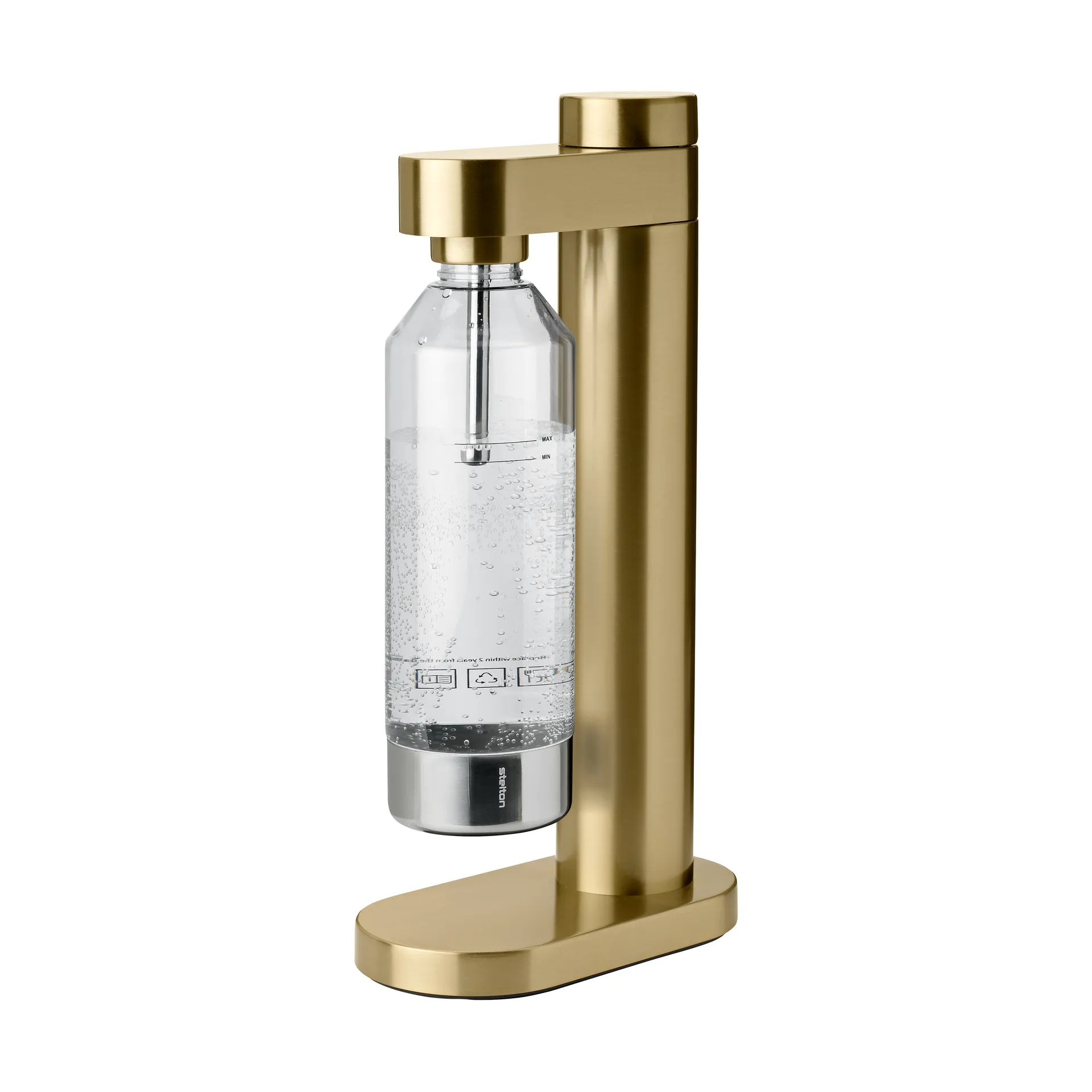 Brus kolsyremaskin, Brushed brass Stelton