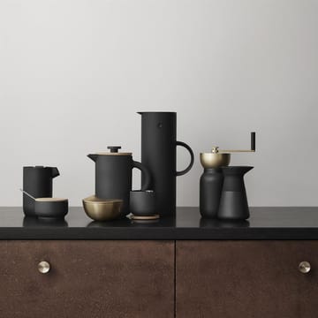 Collar kaffekvarn - svart-mässing - Stelton