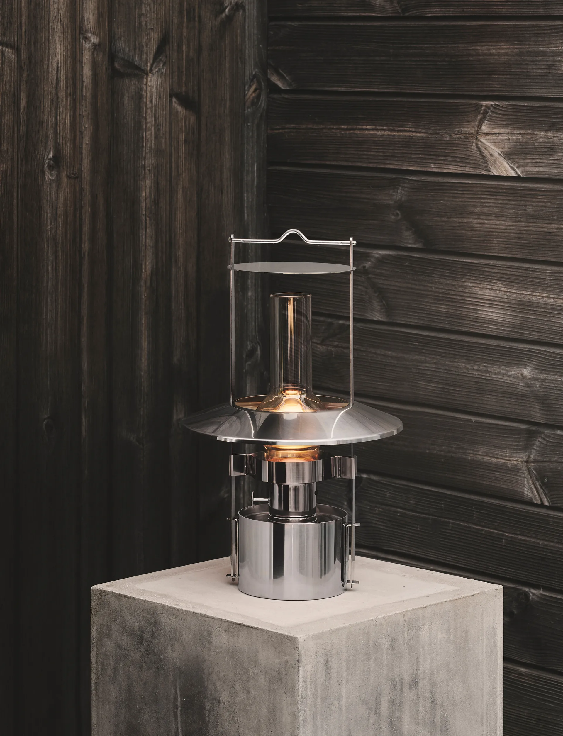 EM portabel skeppslampa 43 cm, Steel Stelton