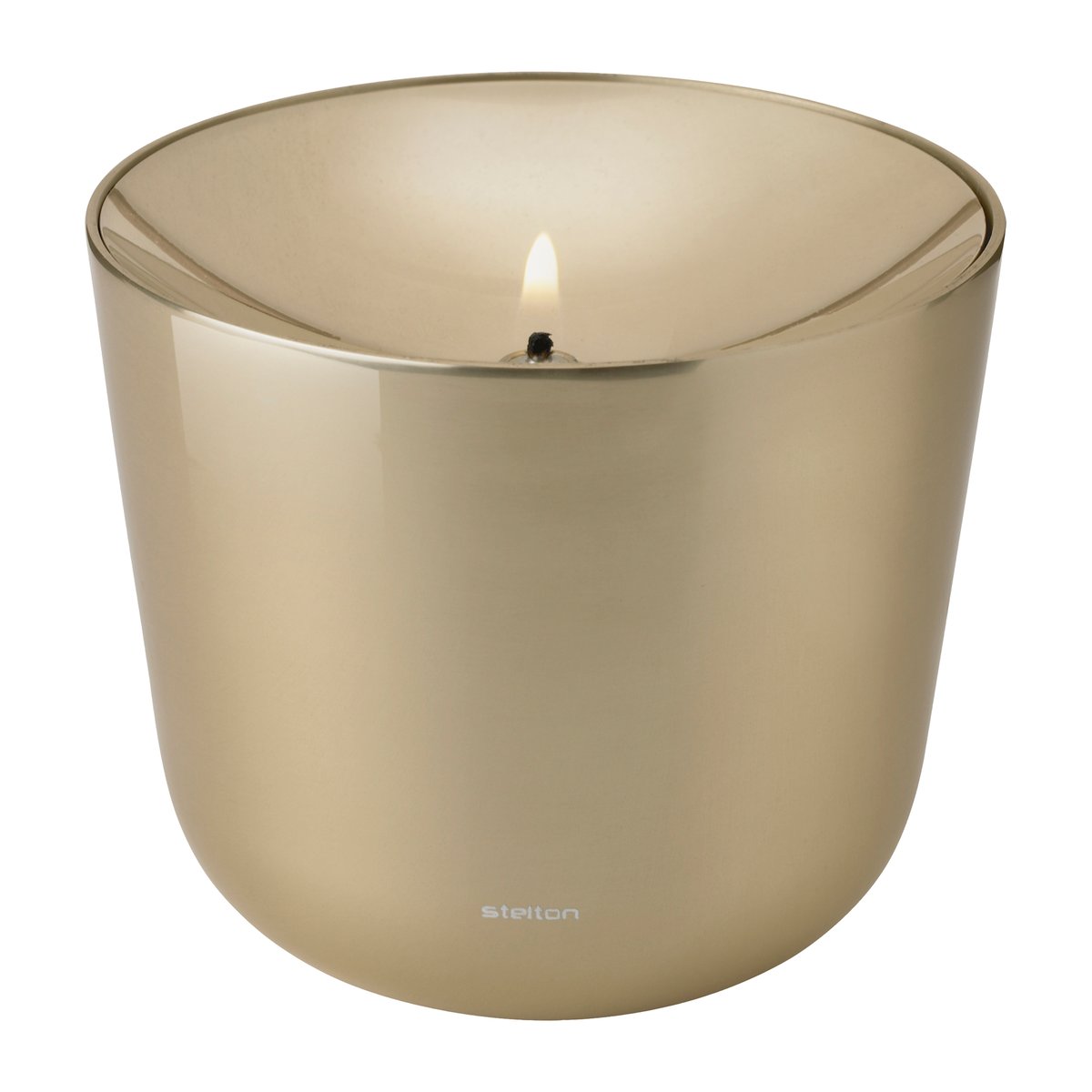 Stelton Solis oljelampa o11,5 cm Brass | Skandinavisk Design | Fotogen- & Oljelampor | Guldfärgad