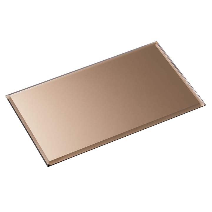Nagel glasplatta rectangular - Smoked brown - STOFF