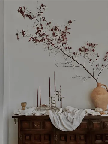 STOFF Nagel antikljus by ester & erik 6-pack - Burgundy red - STOFF Nagel