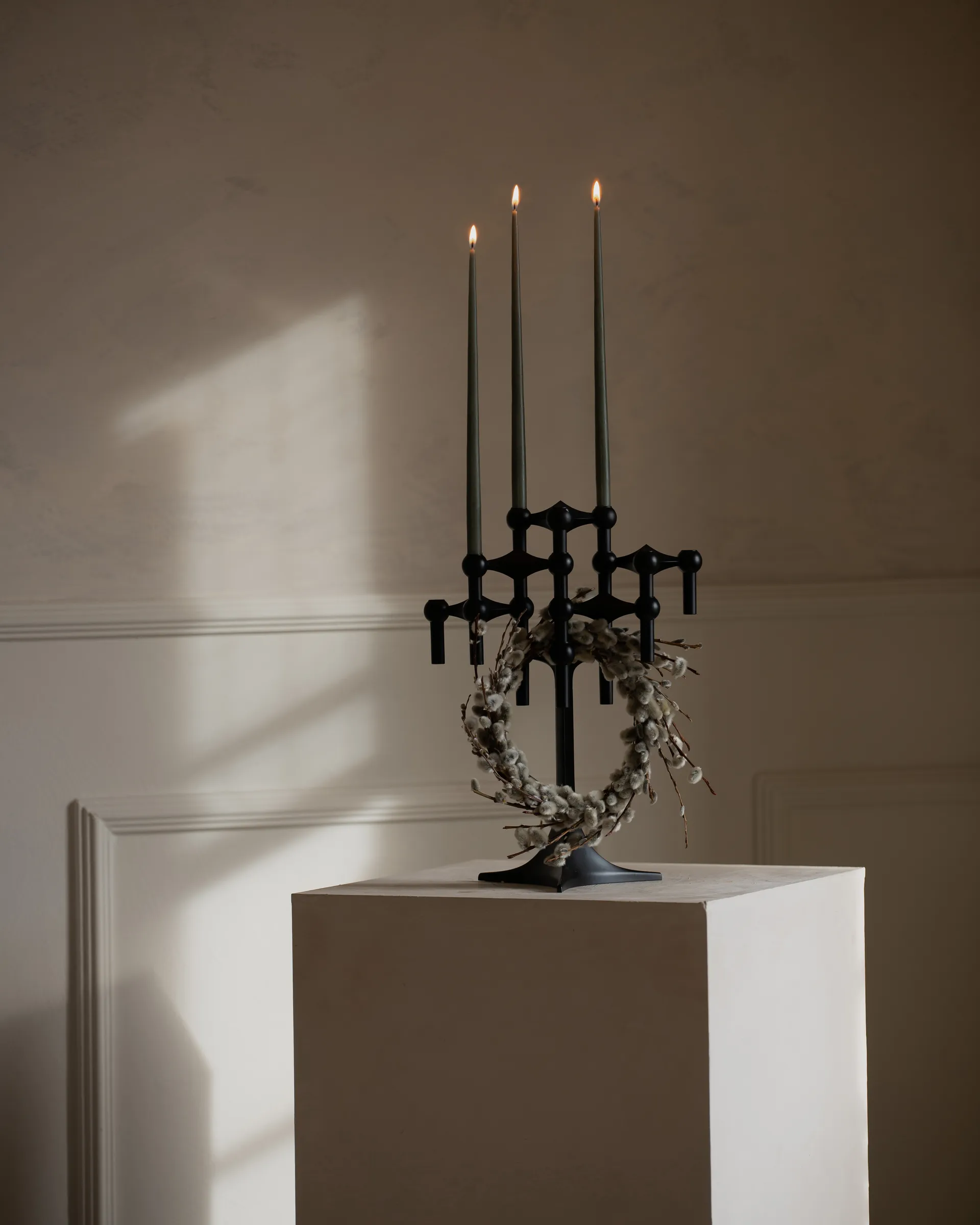 STOFF Nagel antikljus by ester & erik 6-pack, Dusty green STOFF Nagel