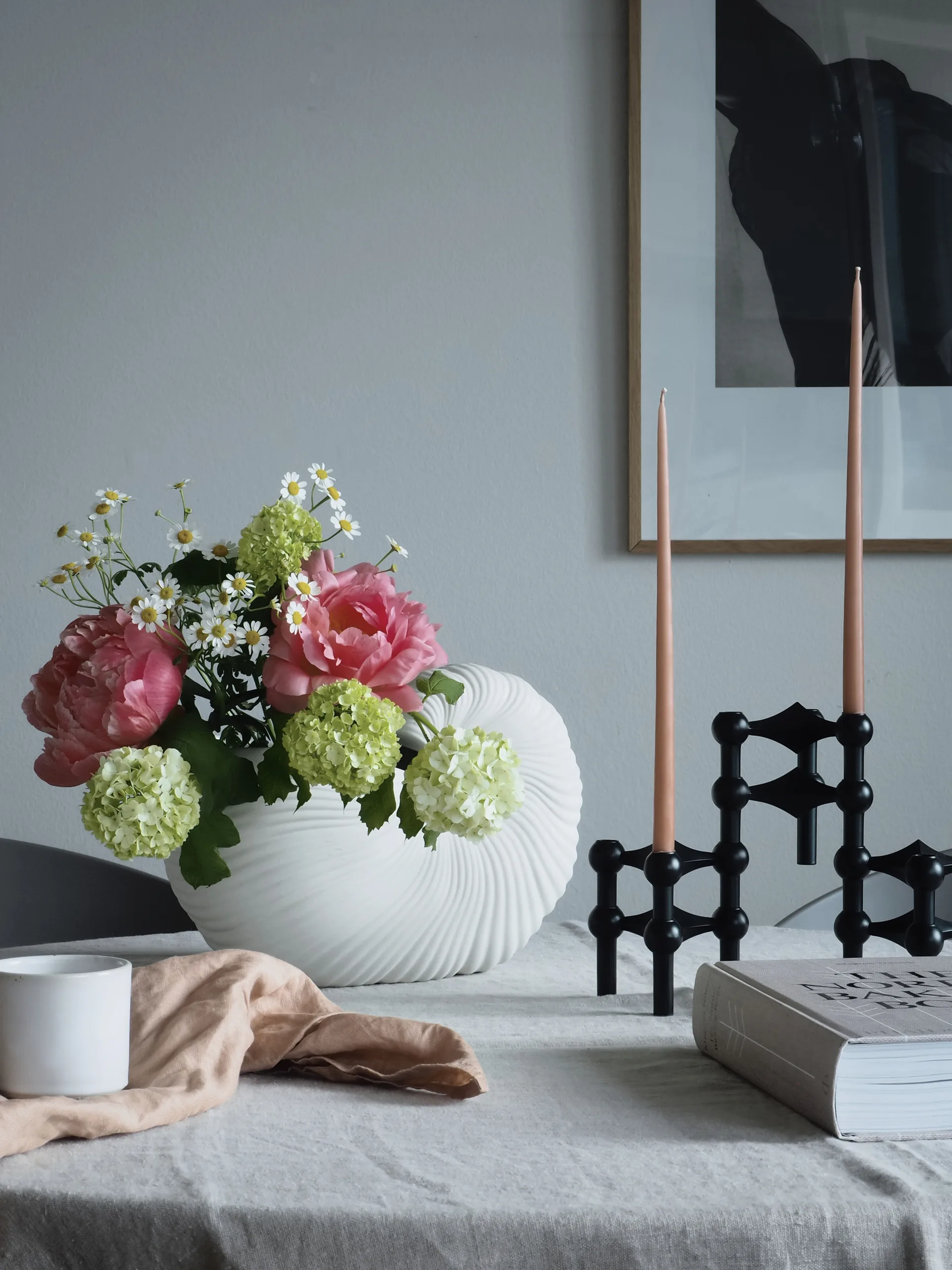 STOFF Nagel antikljus by ester & erik 6-pack, Dusty rose STOFF Nagel