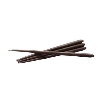 STOFF Nagel antikljus by ester & erik 6-pack - Espresso - STOFF Nagel