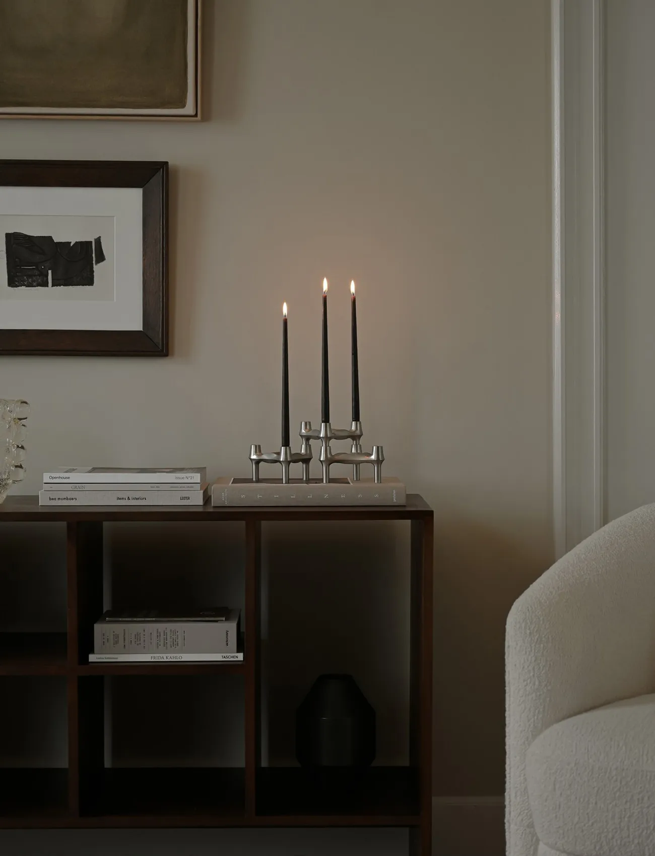 STOFF Nagel antikljus by ester & erik 6-pack, Espresso STOFF Nagel