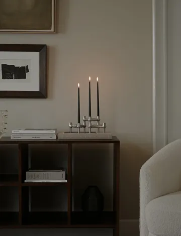 STOFF Nagel antikljus by ester & erik 6-pack - Espresso - STOFF Nagel