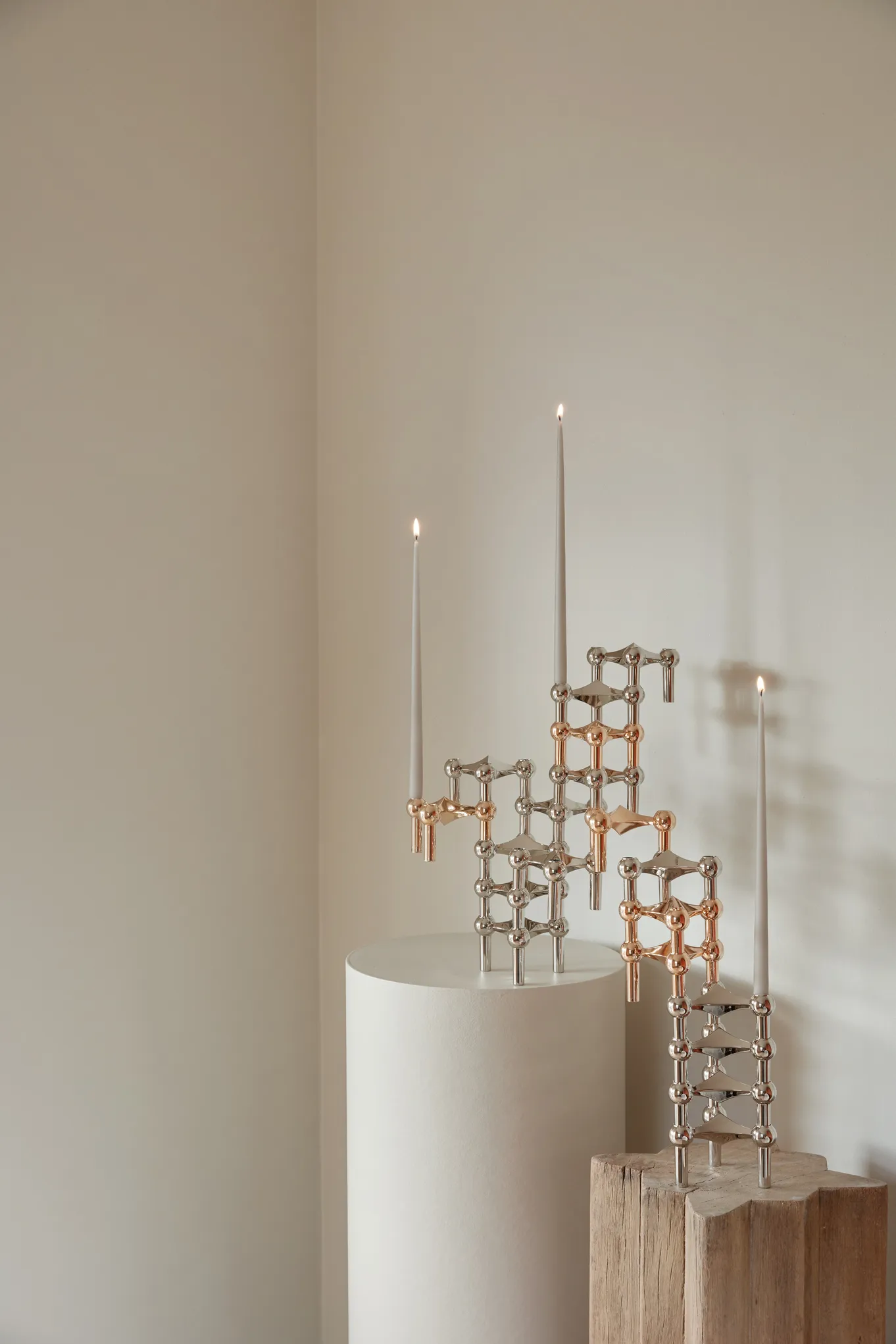 STOFF Nagel antikljus by ester & erik 6-pack, Sand STOFF Nagel