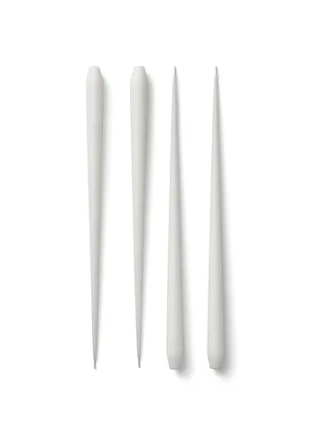 STOFF Nagel antikljus by ester & erik large 4-pack - White - STOFF Nagel