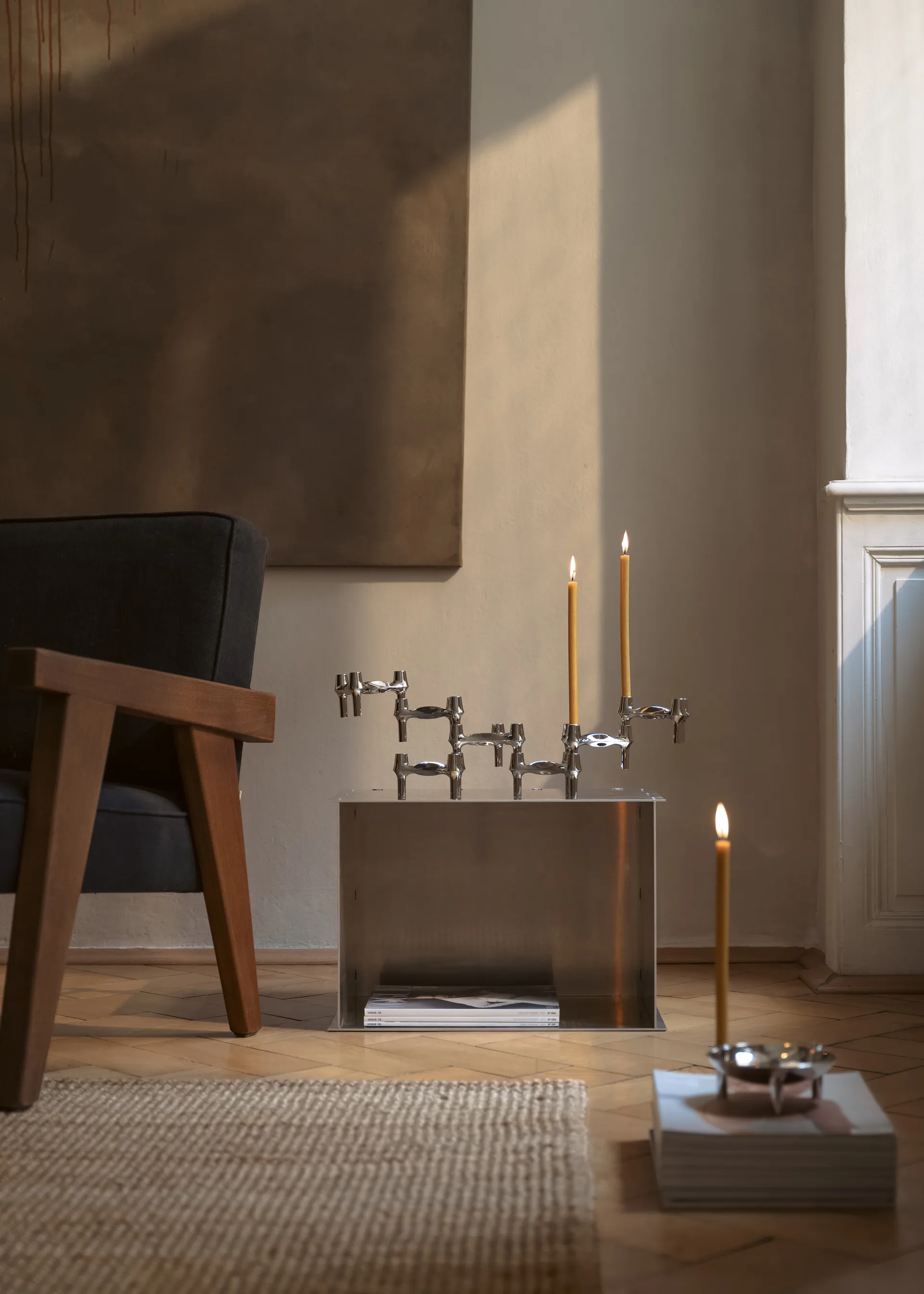 STOFF Nagel BMF ljusstake 3-pack, Krom STOFF Nagel