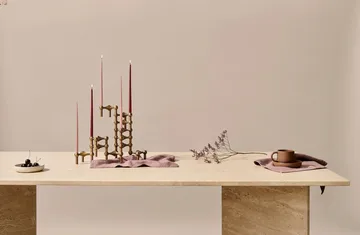 STOFF Nagel ljusstake 3-pack - Bronzed brass - STOFF Nagel