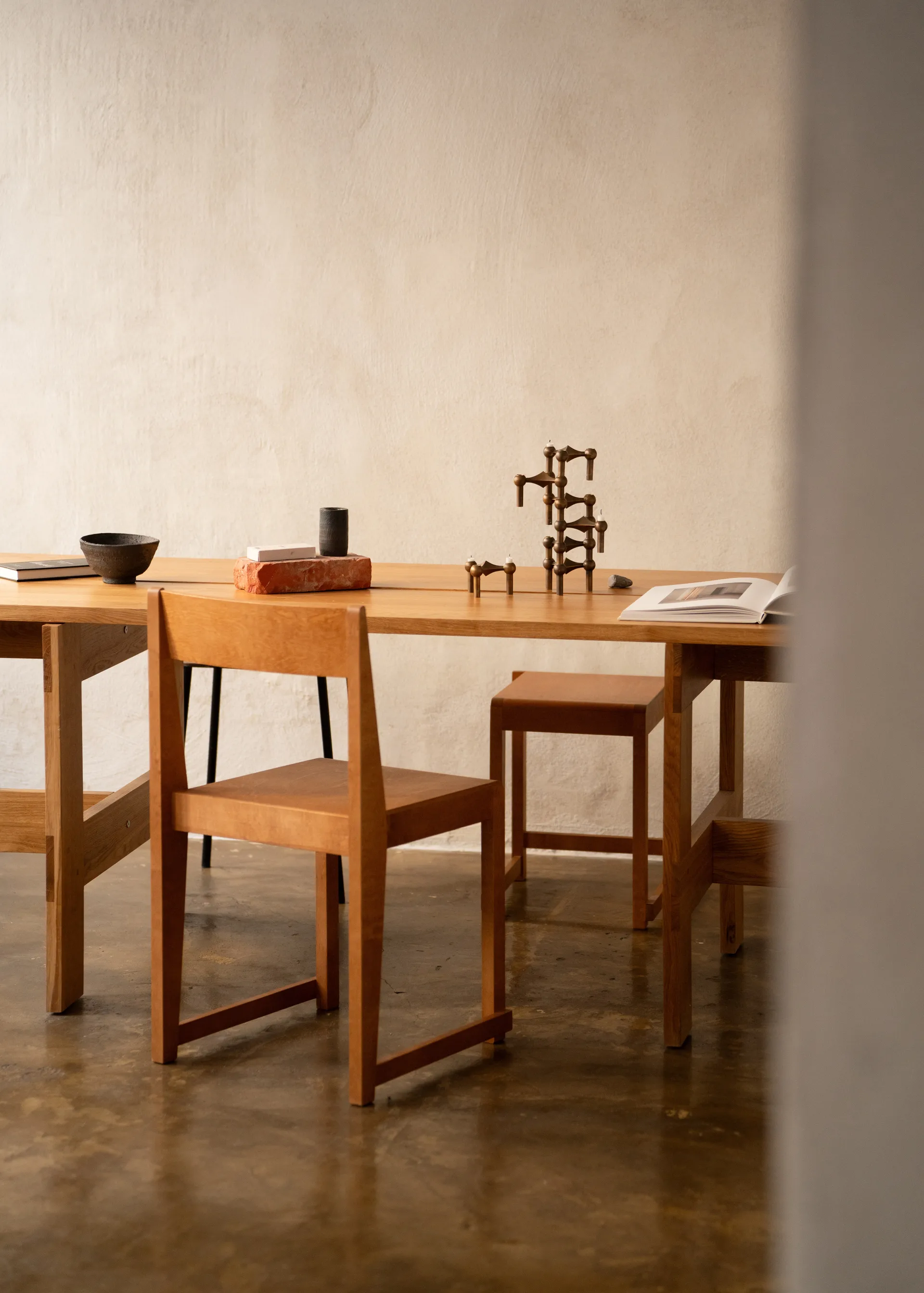 STOFF Nagel ljusstake 3-pack, Bronzed brass STOFF Nagel