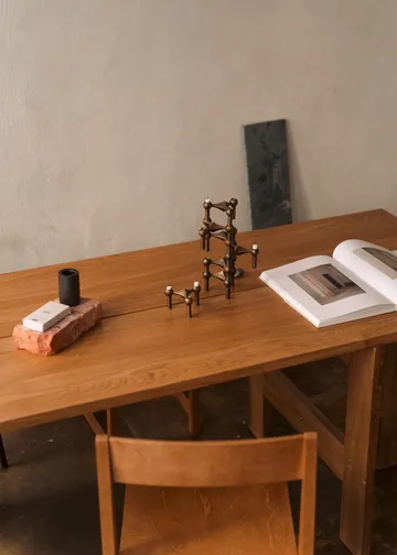 STOFF Nagel ljusstake 3-pack - Bronzed brass - STOFF Nagel