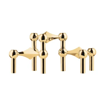 STOFF Nagel ljusstake 3-pack - mässing - STOFF Nagel