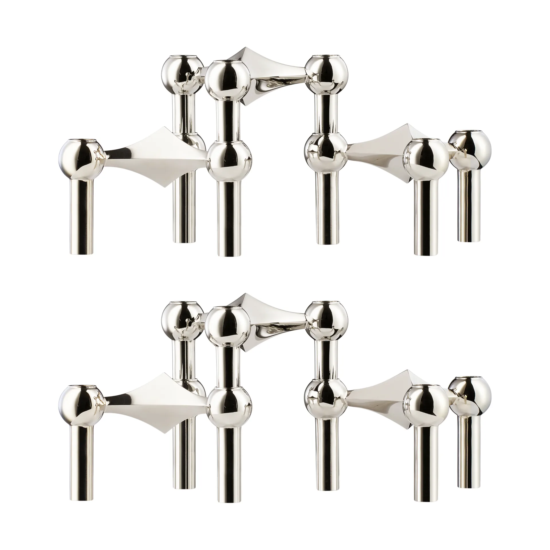 STOFF Nagel ljusstake 6-pack - Krom,  STOFF Nagel