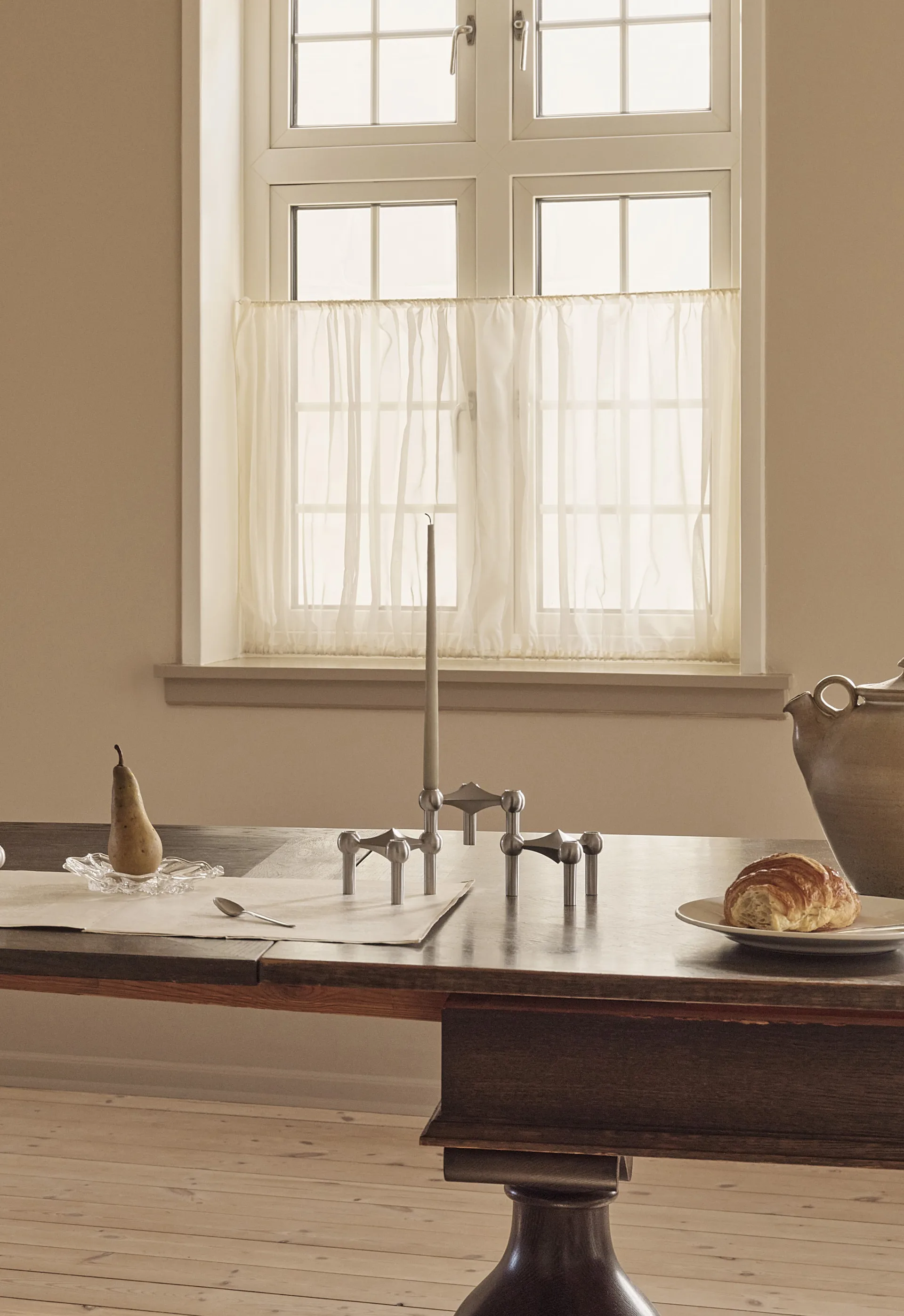 STOFF Nagel ljusstake, Borstad krom STOFF Nagel